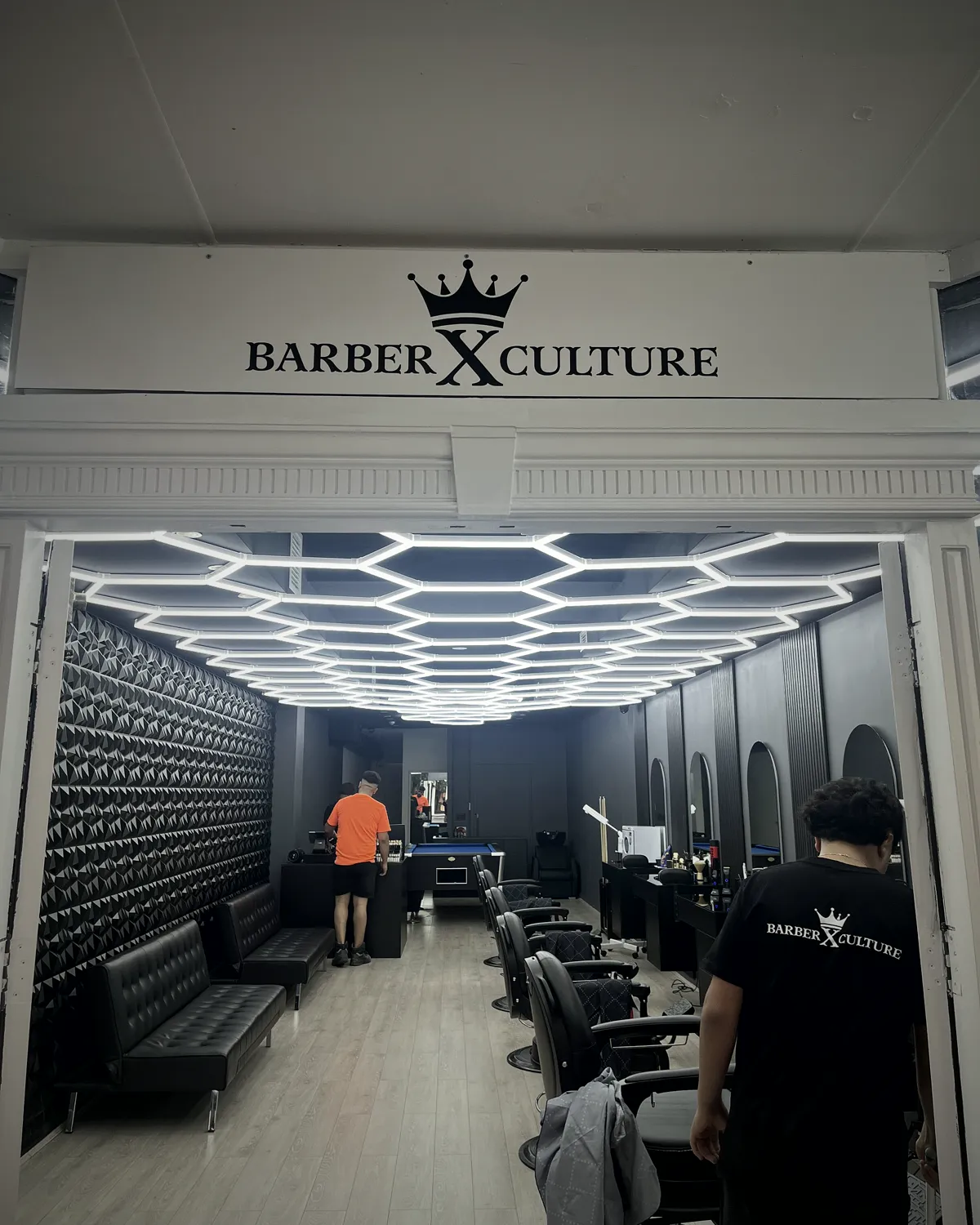 The BarberXCulture entrance inside Wollongong Central